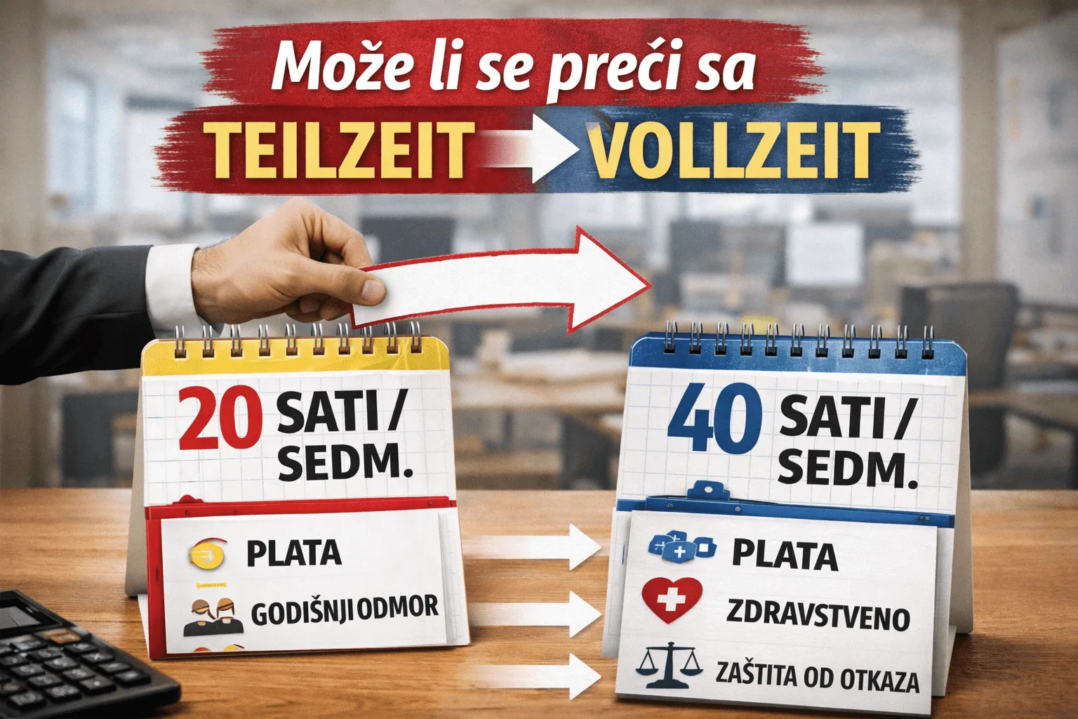 Može li se preći sa Teilzeit na Vollzeit