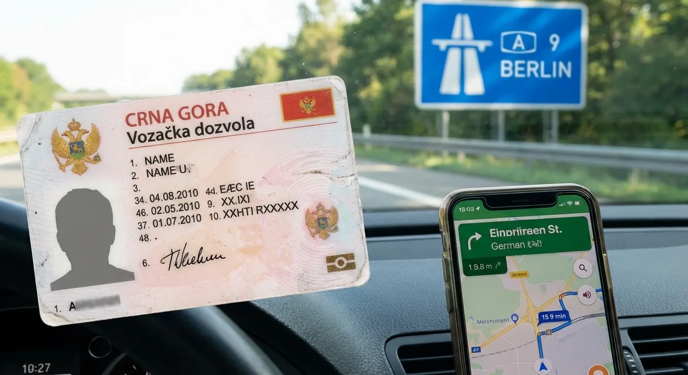 Koliko dugo smijem voziti u Njemačkoj s crnogorskom dozvolom