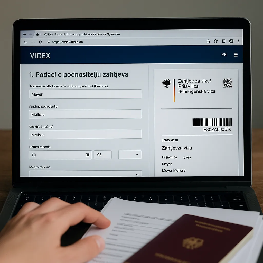 Videx obrazac – Šta je, čemu služi i kako ga pravilno popuniti za njemačku vizu?