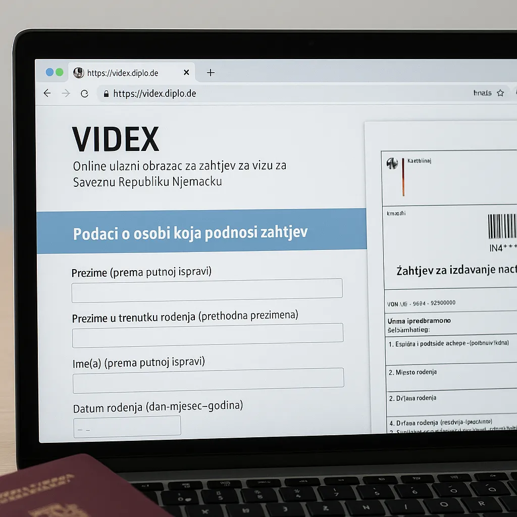 Kako ispuniti videx obrazac