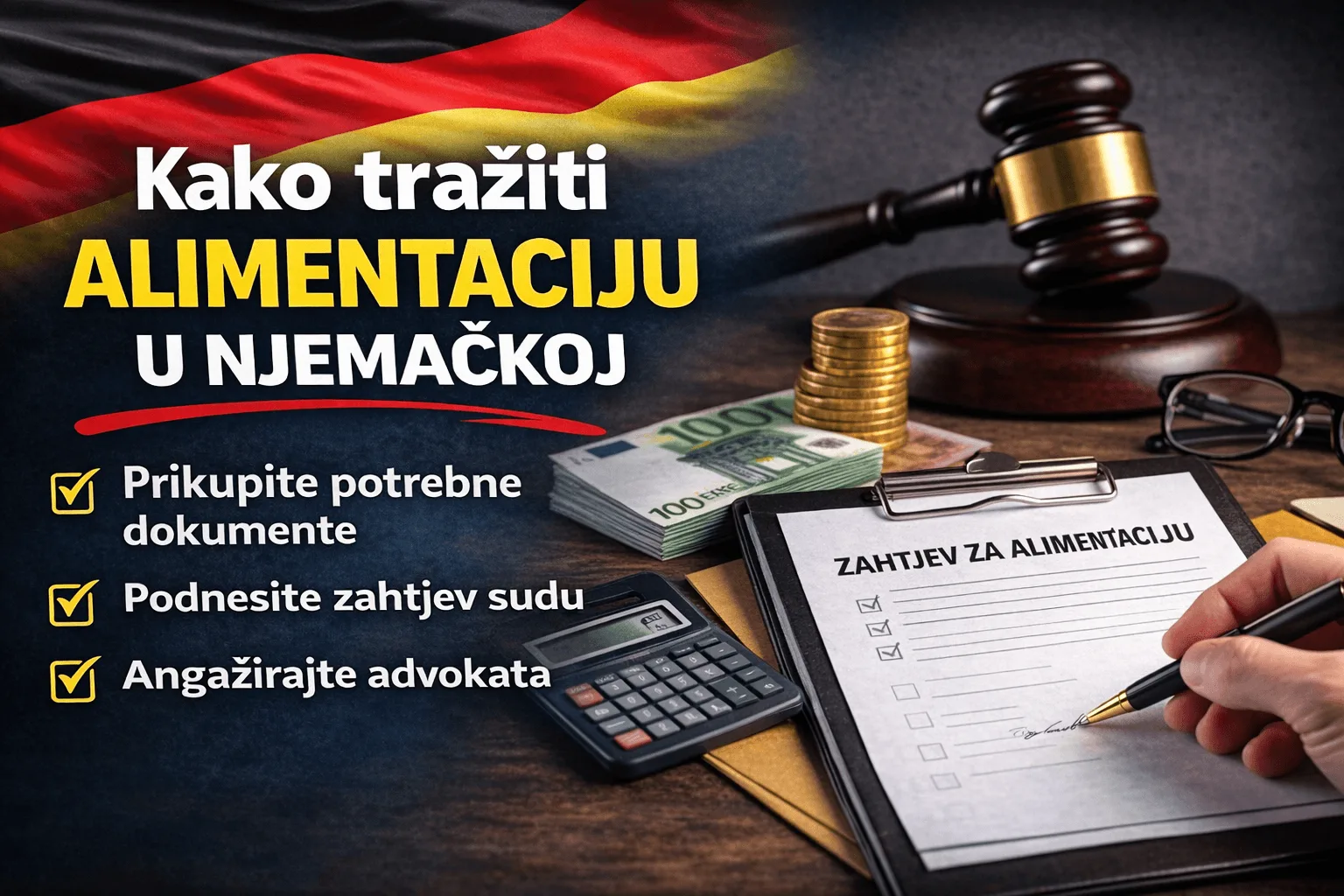 Kako tražiti alimentaciju u Njemačkoj